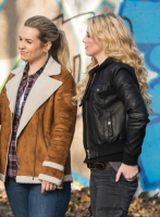 (image for) Kathryn Newton Supernatural Leather Jacket