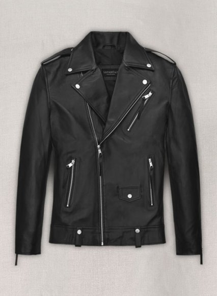 (image for) Ansel Elgort Leather Jacket #2