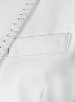 (image for) White Medieval Leather Blazer