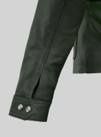 (image for) Soft Deep Olive Wax Rachel Weisz Whistleblower Leather Jacket
