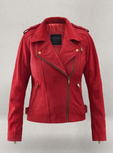 (image for) Soft Lava Red Suede Leather Jacket # 267