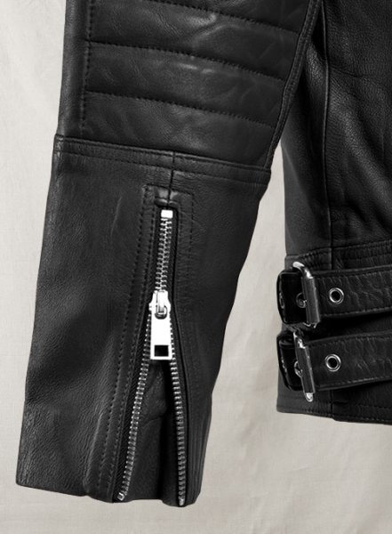 (image for) Shotgun Black Moto Leather Jacket