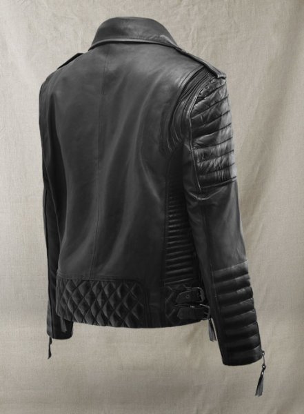 (image for) Charlotte Burnt Charcoal Leather Jacket