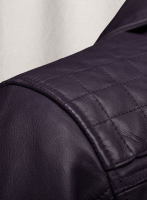 (image for) Ironwood Purple Biker Leather Jacket