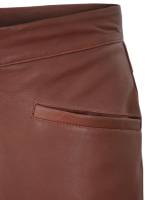 (image for) Soft Fermented Burgundy Zoey Leather Pants