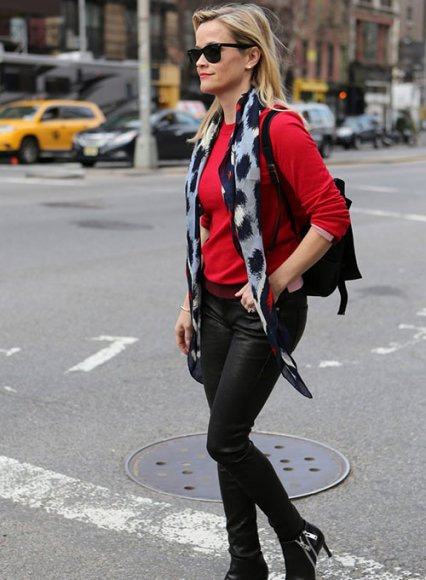 Reese Witherspoon Leather Pants