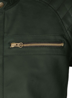 (image for) Soft Deep Olive Leather Jacket # 653