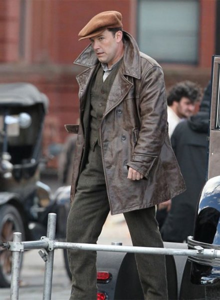 Ben Affleck Live By Night Leather Trench Coat