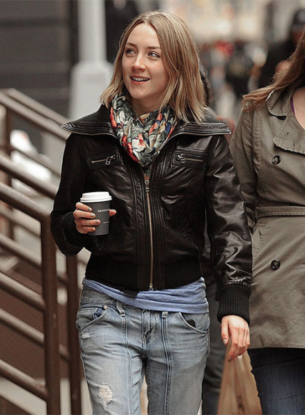 (image for) Saoirse Ronan Leather Jacket