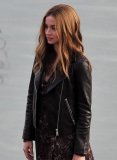 (image for) Ana De Armas Ghosted Leather Jacket