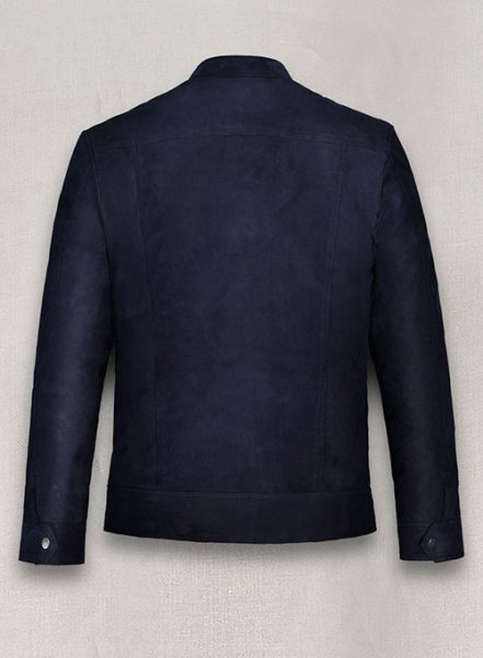 Royal Blue Suede Leather Jacket # 700
