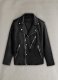 Beast Black Biker Leather Jacket