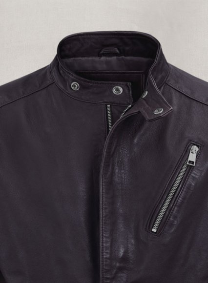 (image for) Motorad Purple Biker Leather Jacket