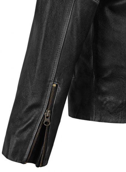 Rubbed Black Mark Wahlberg Contraband Leather Jacket