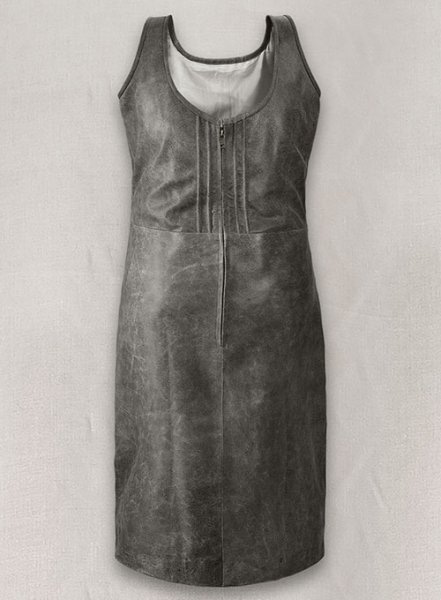 (image for) Vintage Dirty Gray Neve Campbell Leather Dress