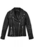 (image for) Rubbed Black Leather Jacket # 234