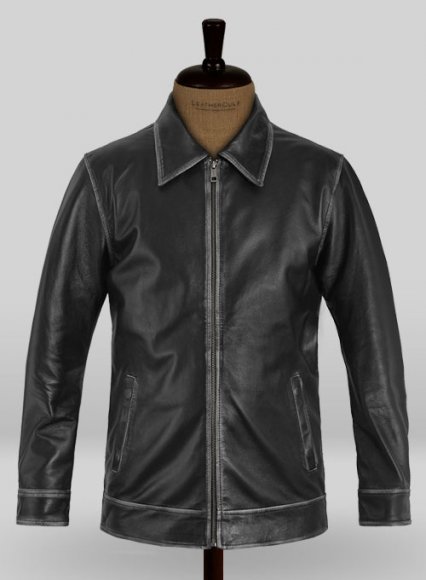 Rubbed Black Jason Bateman Leather Jacket