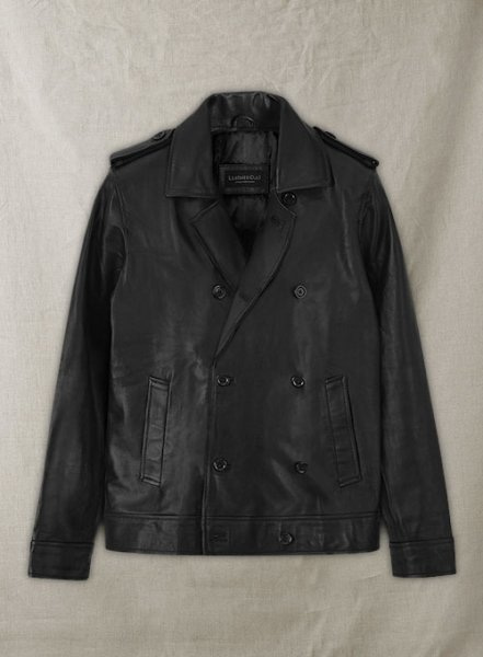 (image for) Short Trench Leather Jacket