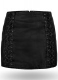 (image for) Geneva Lace-Up Leather Skirt