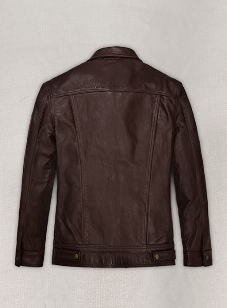 (image for) Thick Goat Brown Washed & Wax Tom Holland Leather Jacket