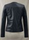 Dark Blue Leather Jacket # 237