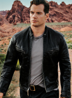 (image for) Henry Cavill Leather Jacket #2