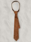 Soft Tan Brown Suede Leather Tie