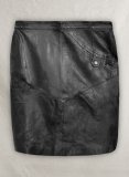 (image for) Black Matilda Leather Skirt - # 407 - L Regular