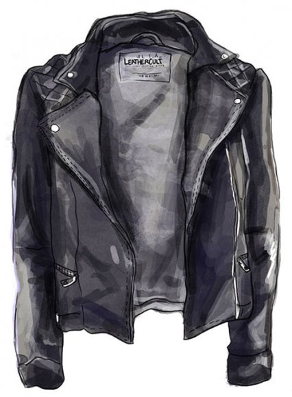 Ladies Leather Jacket Grey Washed Jessica Biker Style 100% REAL NAPA JACKET 