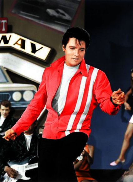 (image for) Elvis Presley Speedway Red Leather Jacket