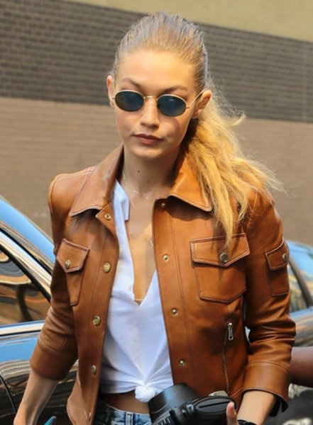 (image for) Gigi Hadid Leather Jacket