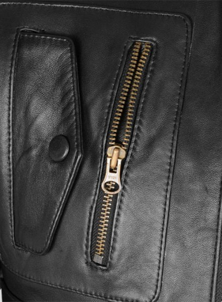 Thick Black Leather Jacket # 641 : LeatherCult: Genuine Custom Leather ...