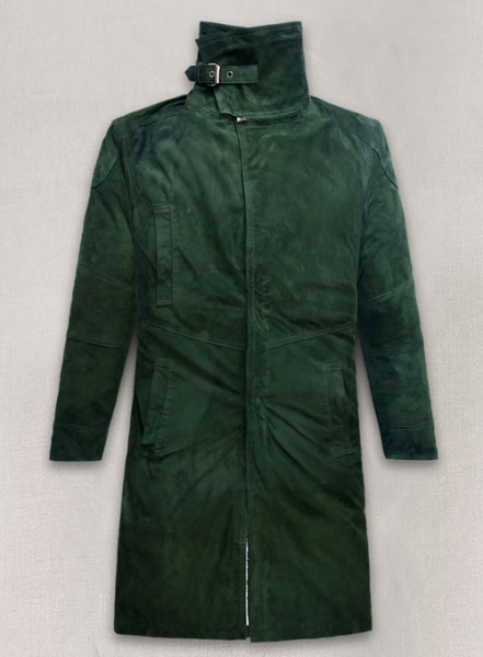(image for) Timber Green Suede Ryan Gosling Blade Runner 2049 Long Coat