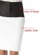 Bandage Stripe Leather Skirt - # 195