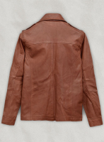 (image for) Log Cabin Brown Washed & Wax Leather Jacket # 621 - XL Regular
