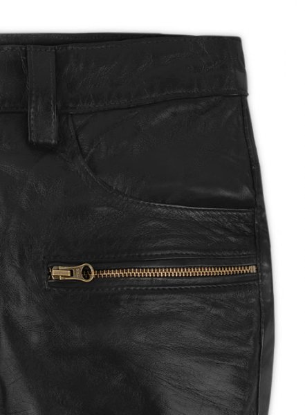 Leather Biker Jeans - Style #555 : LeatherCult: Genuine Custom Leather  Products, Jackets for Men & Women