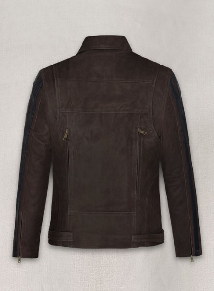 (image for) Vintage Brown Grain Robert Pattinson Leather Jacket #2