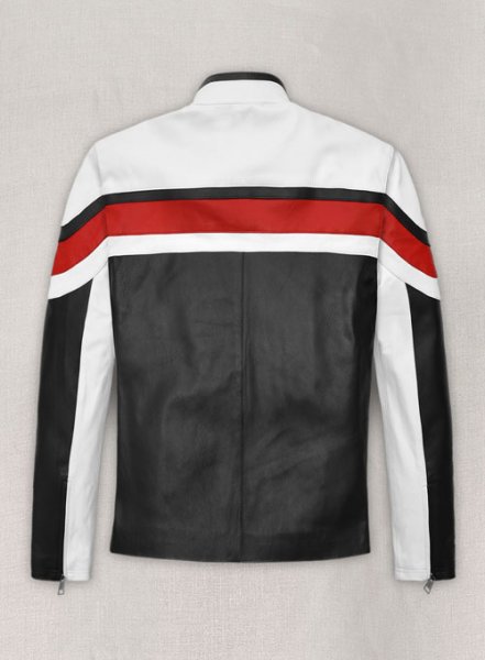 Striped Rocker Leather Jacket