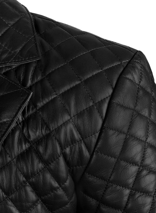 (image for) Bocelli Quilted Leather Blazer - Click Image to Close