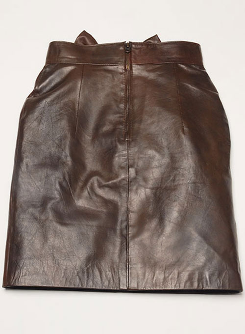 Bow Babe Leather Skirt
