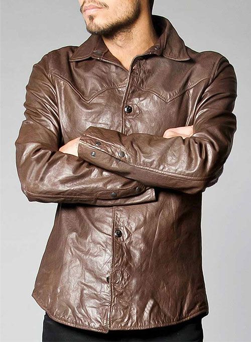(image for) Chevelle Leather Shirt Jacket - Click Image to Close