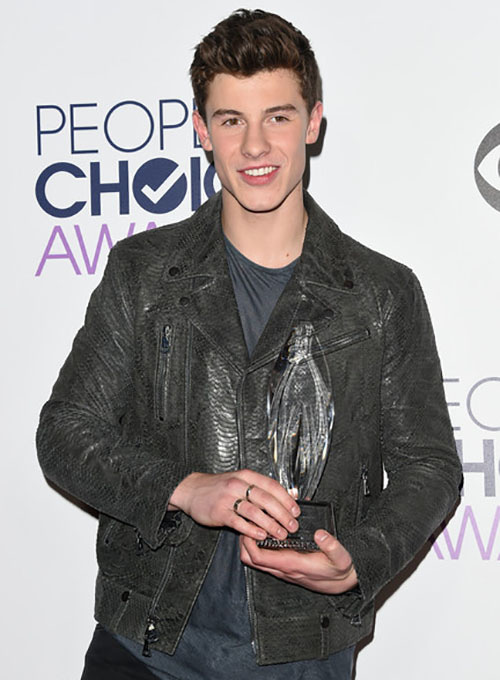 (image for) Shawn Mendes Leather Jacket