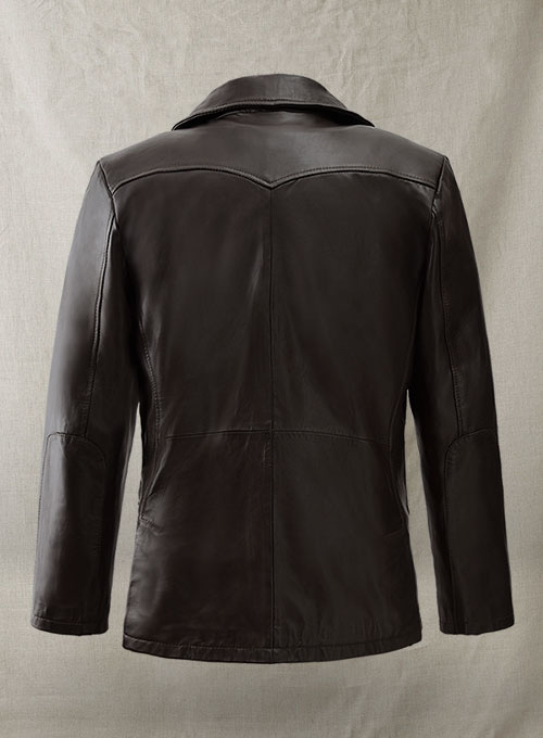 (image for) Aaron Eckhart Love Happens Leather Trench Coat - Click Image to Close