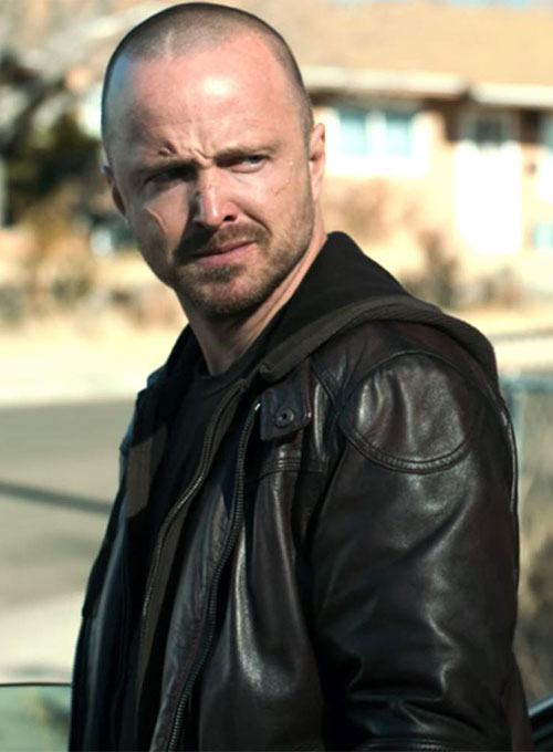 Aaron Paul El Camino A Breaking Bad Movie Leather Jacket : LeatherCult ...