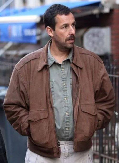 (image for) Adam Sandler The Meyerowitz Stories Leather Jacket - Click Image to Close