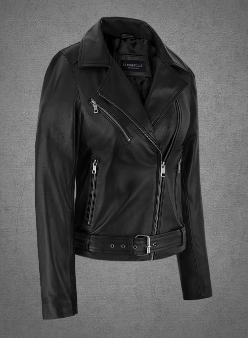 (image for) Adele Exarchopoulos Leather Jacket - Click Image to Close