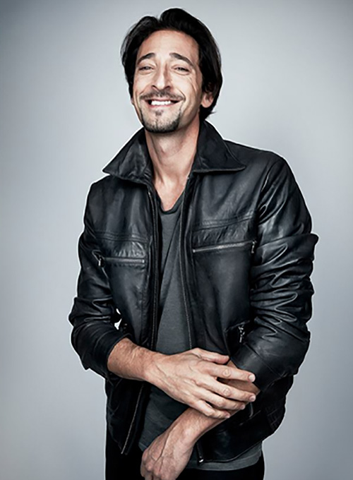 Adrien Brody GQ Russia Leather Jacket