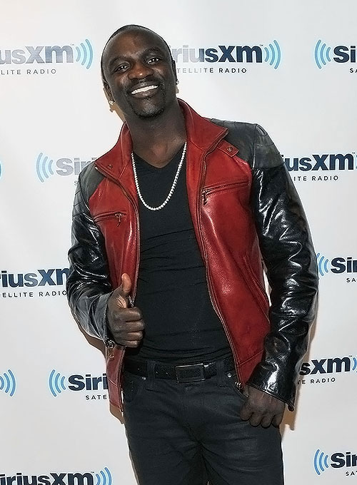 (image for) Akon Leather Jacket - Click Image to Close