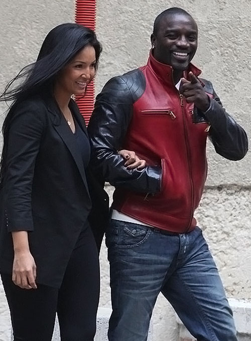 (image for) Akon Leather Jacket - Click Image to Close