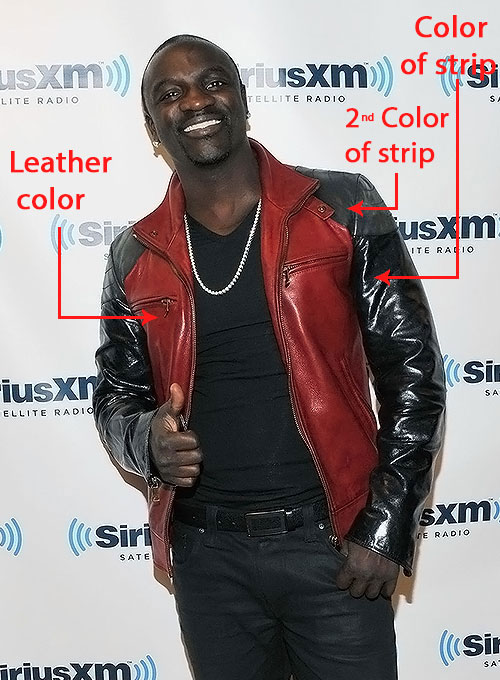 (image for) Akon Leather Jacket - Click Image to Close